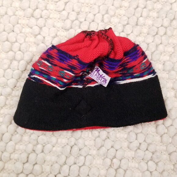 Merkley 100% Wool Patterned Beanie Beaded Pom Pom Tassel - Picture 7 of 10